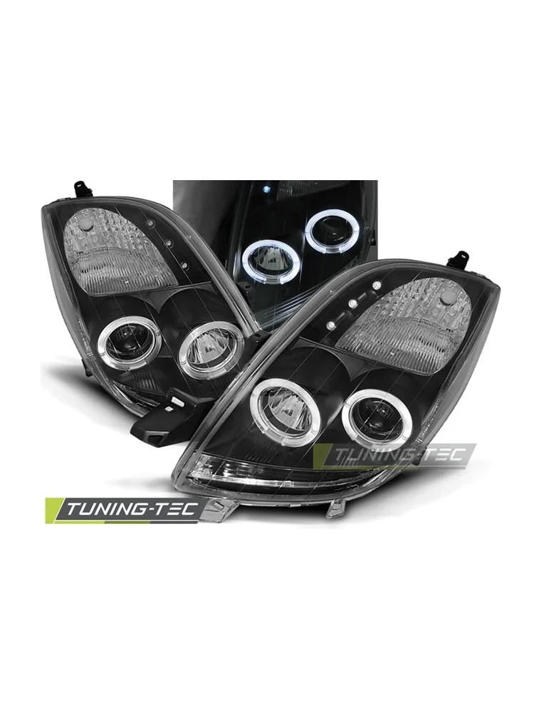 Phares noirs pour TOYOTA YARIS 06-09