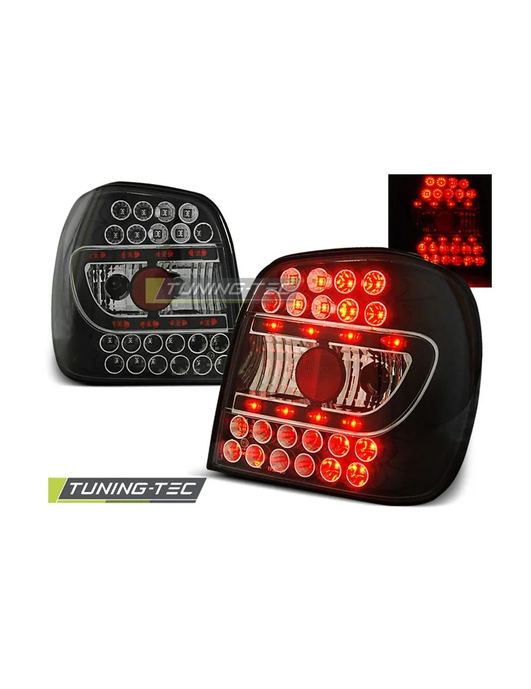 Feux arrière à LED noirs pour VW POLO 6N 10.94-09.99