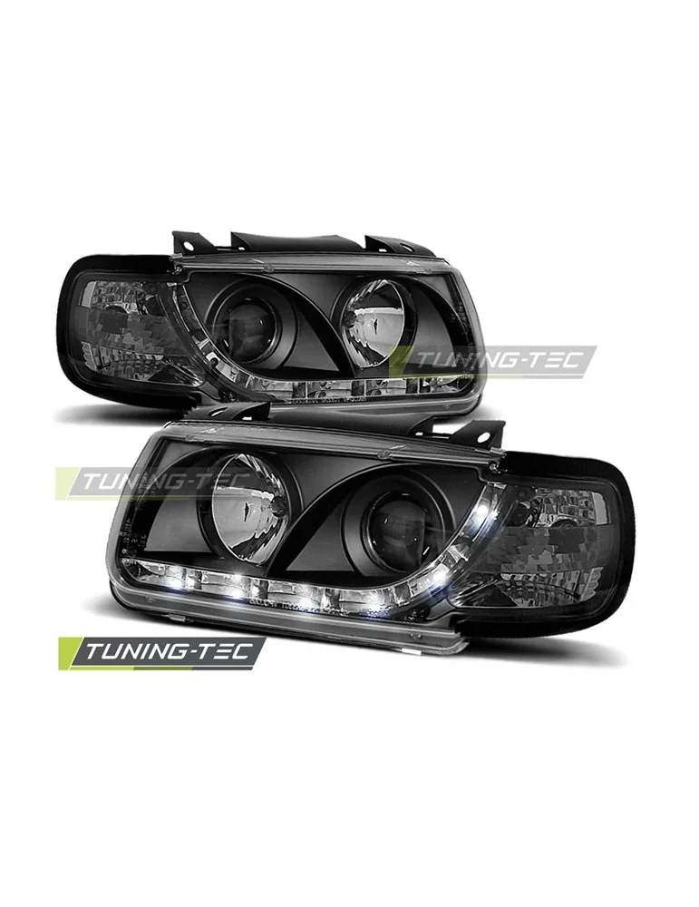 Phares à LED noirs pour VW POLO 6N 10.94-09.99 berline à hayon