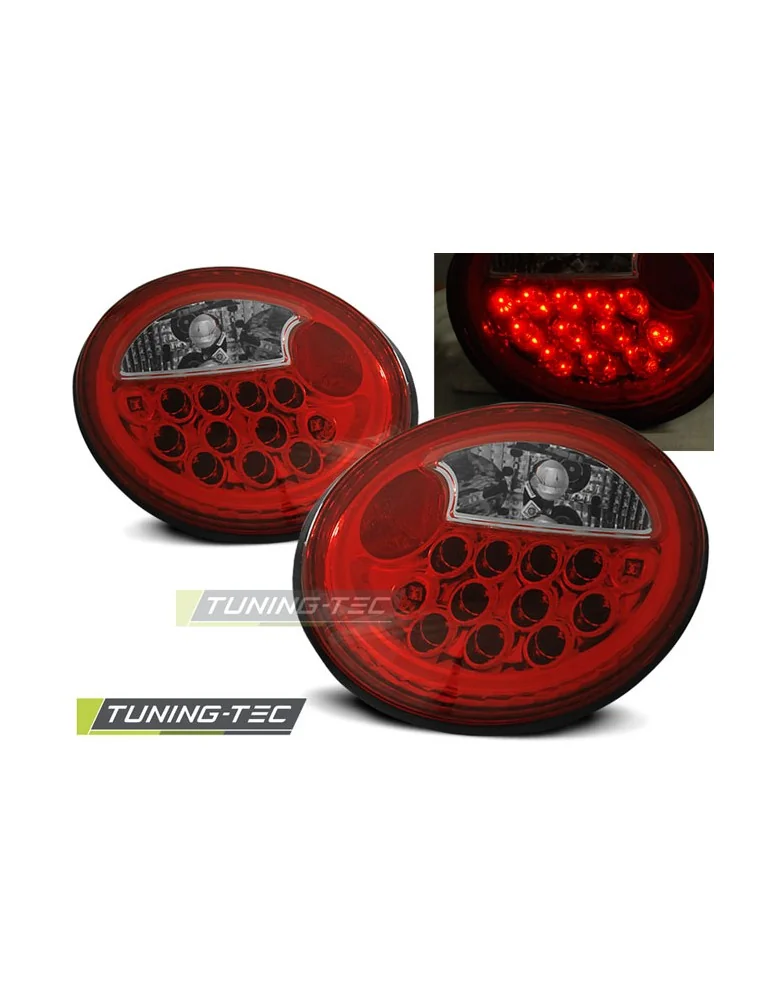 Feux arrière à LED rouges blancs pour VW NEW BEETLE 10.98-05.05