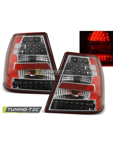 Feux arrière à LED rouges blancs pour VW BORA 09.98-07.05