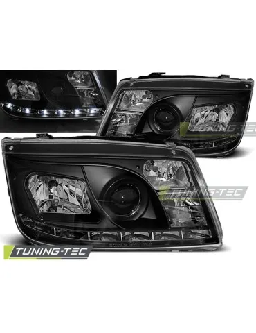 Phares à LED noirs pour VW BORA 09.98-05.05