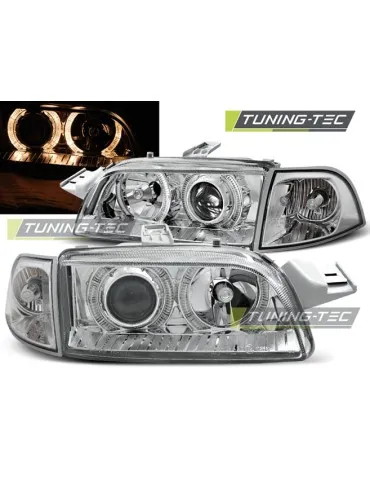 Phares chromés pour FIAT PUNTO 1 11.93-09.99