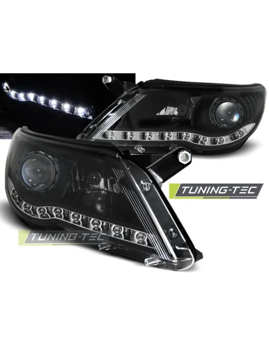 Phares à LED noirs pour VW Tiguan (2007 - 2011)