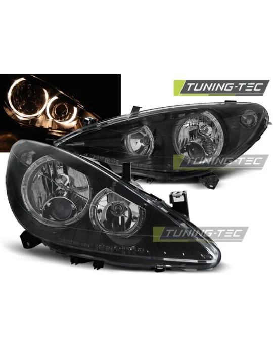 Phares noirs pour Peugeot 307 (2001 - 2005)