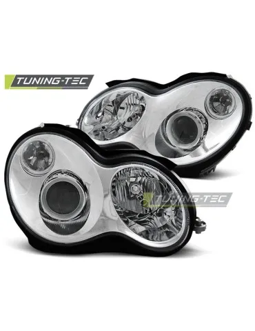 Phares chromés pour MERCEDES W203 C-KLASA 07.00-03.04