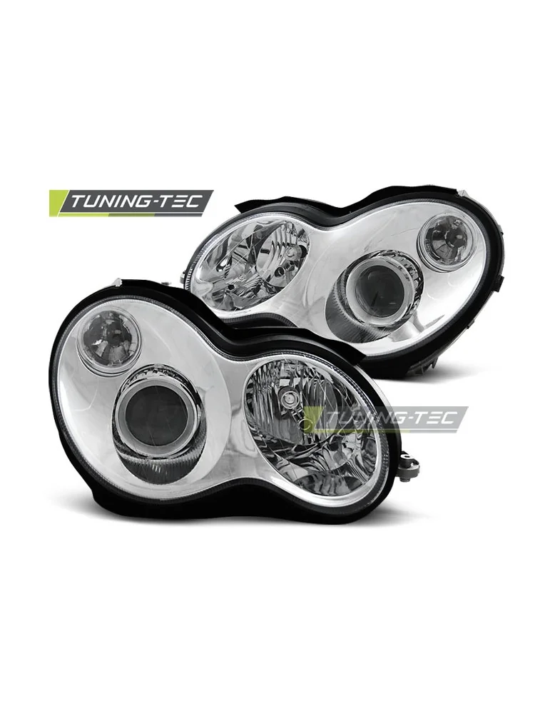 Phares chromés pour MERCEDES W203 C-KLASA 07.00-03.04