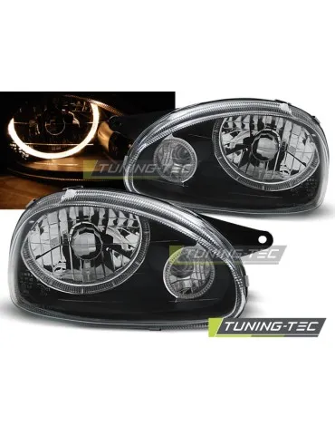 Phares noirs pour OPEL CORSA B 02.93-10.00