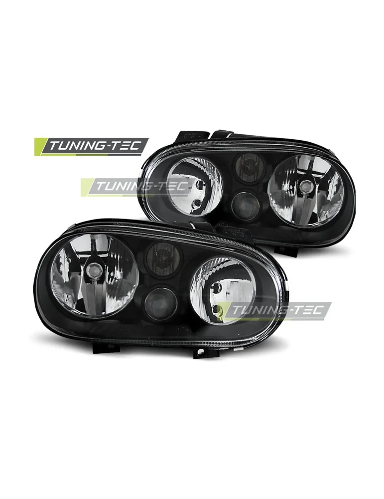 Phares noirs pour VW GOLF 4 09.97-09.03
