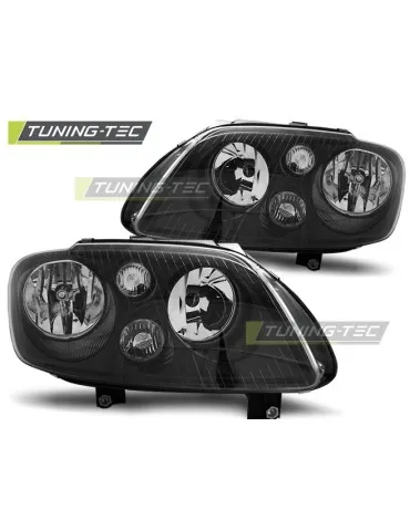 Phares noirs pour VW TOURAN 02.03-10.06 CADDY