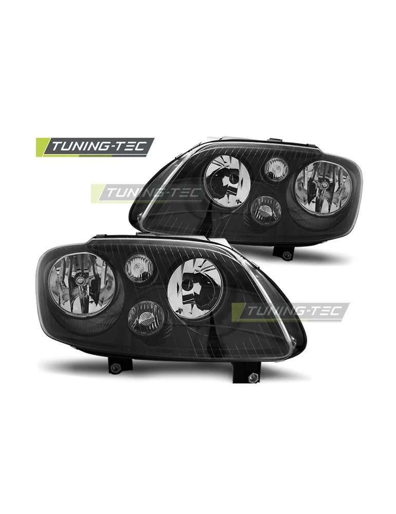 Phares noirs pour VW TOURAN 02.03-10.06 CADDY