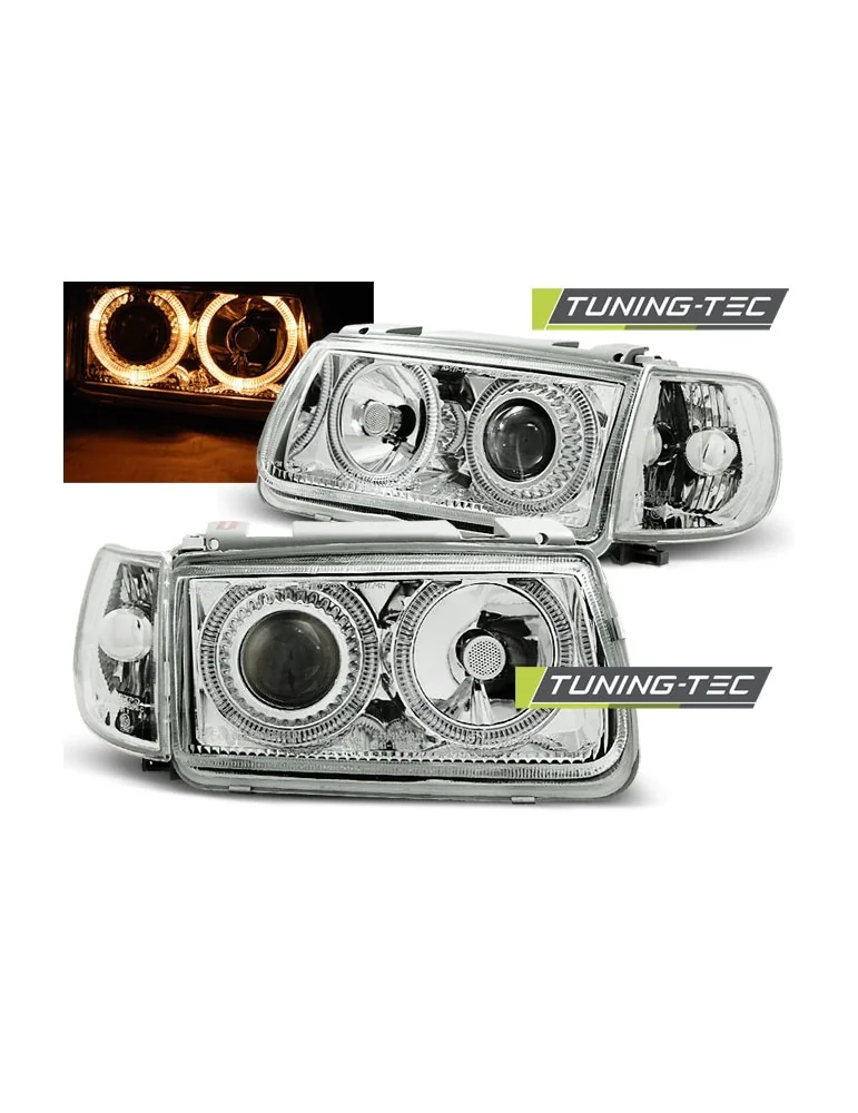 Phares chromés pour VW POLO 6N 10.94-09.99