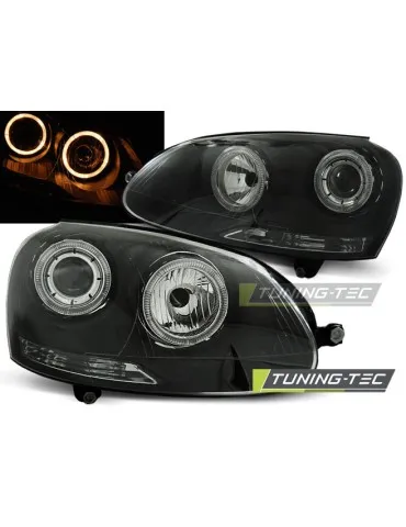 Phares noirs pour VW GOLF 5 10.03-09