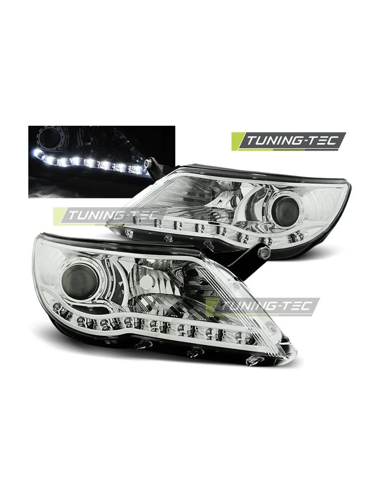 Phares à LED chromés pour VW TIGUAN 10.07-11