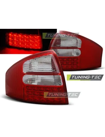 Feux arrière à LED rouges blancs pour AUDI A6 05.97-05.04 Berline