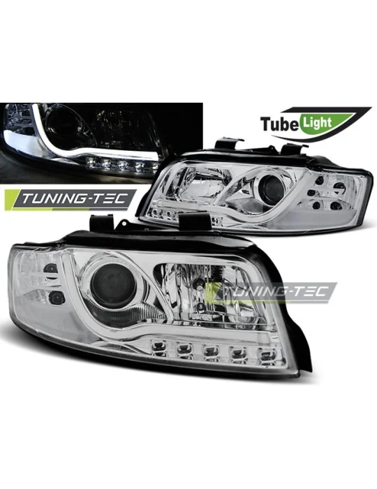 Phares à LED chromés pour Audi A4 (2000 - 2004)