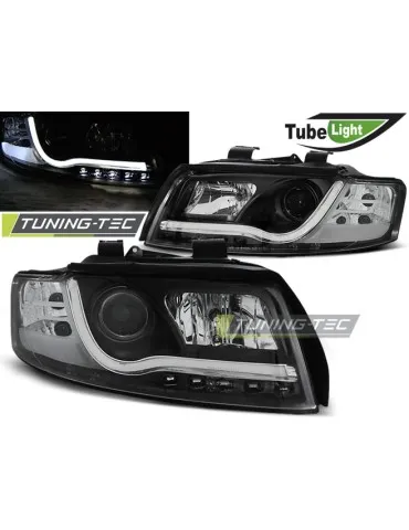 Phares à LED noirs pour AUDI A4 10.00-10.04
