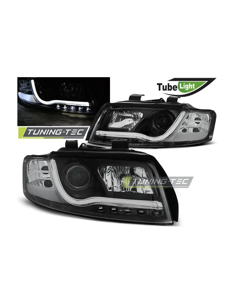 Phares à LED noirs pour AUDI A4 10.00-10.04