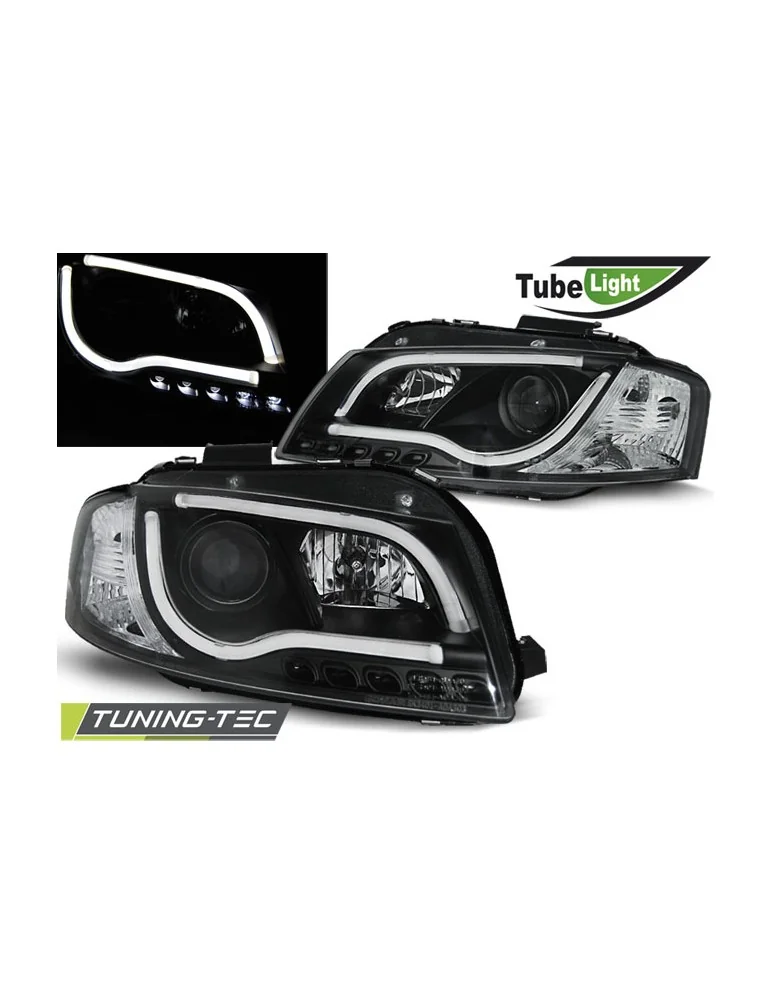 Phares à LED noirs pour AUDI A3 8P 05.03-03.08