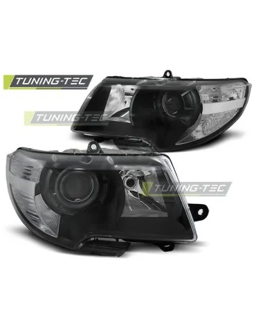 Phares noirs pour SKODA SUPERB 08-12