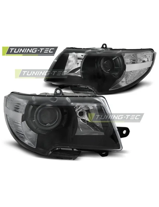 Phares noirs pour Skoda Superb (2008 - 2012)