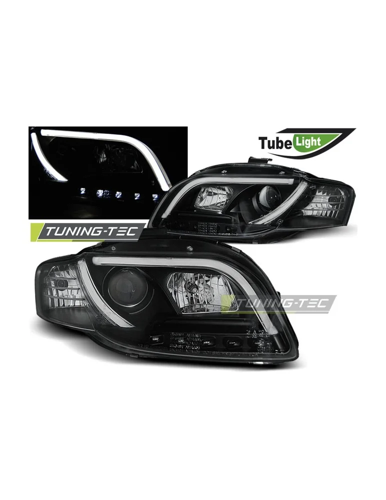 Phares à LED noirs pour AUDI A4 B7 11.04-03.08