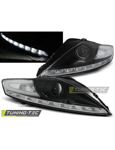 Phares à LED noirs pour FORD MONDEO 07.07-11.10