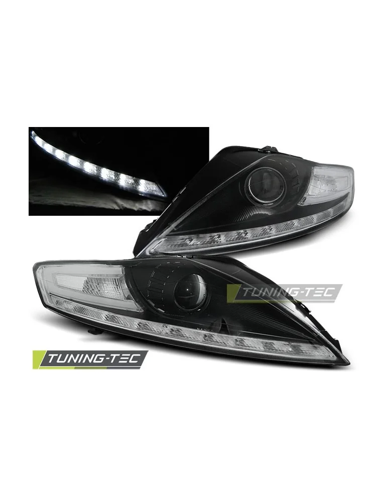 Phares à LED noirs pour FORD MONDEO 07.07-11.10