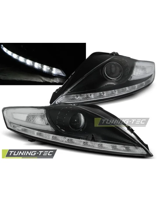 Phares à LED noirs pour Ford Mondeo (2007 - 2010)
