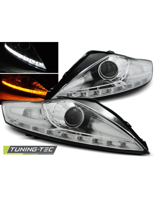 Phares à LED chromés pour Ford Mondeo (2007 - 2010)