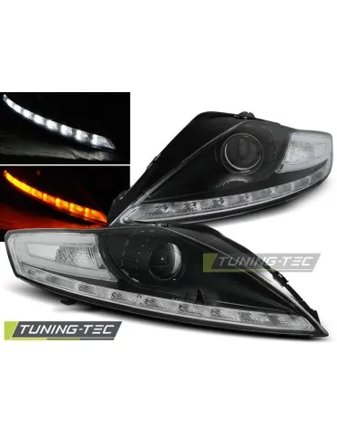Phares à LED noirs pour FORD MONDEO 07.07-11.10 INDICATOR