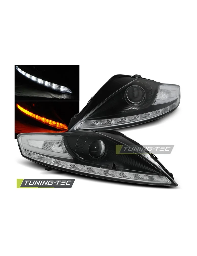 Phares à LED noirs pour FORD MONDEO 07.07-11.10 INDICATOR