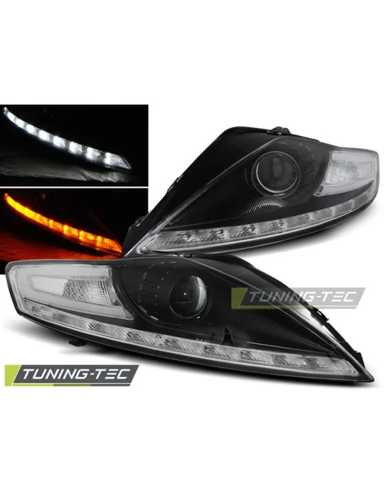 Phares à LED noirs pour Ford Mondeo (2007 - 2010)