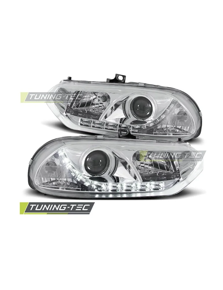 Phares à LED chromés pour ALFA ROMEO 156 10.97-06.03