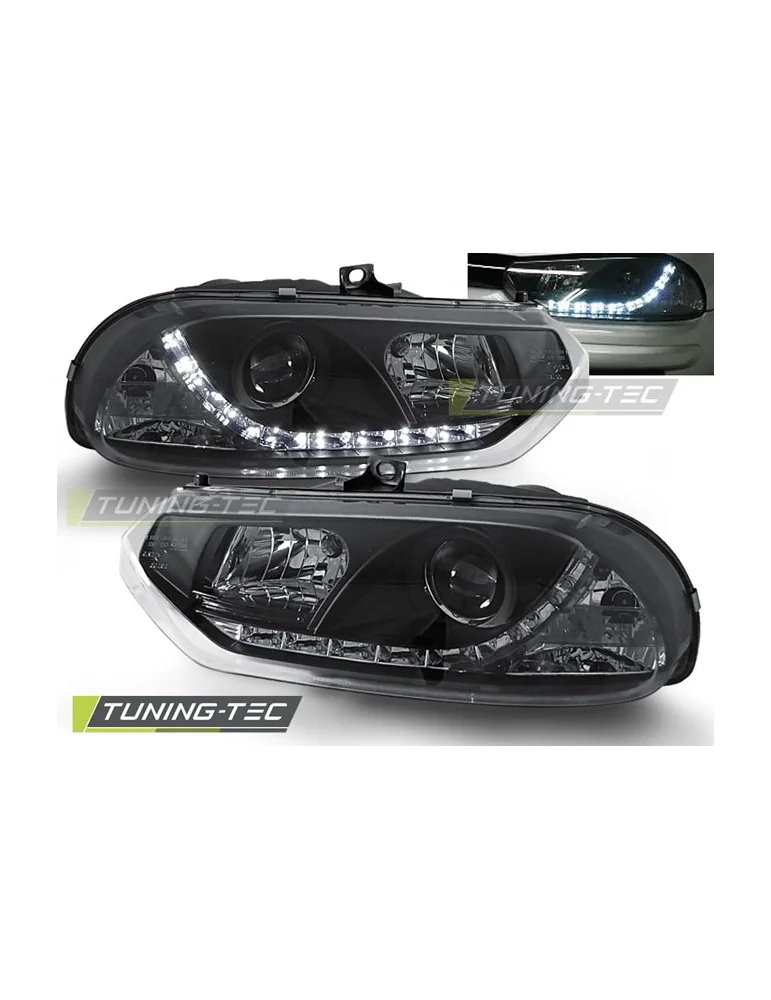 Phares à LED noirs pour ALFA ROMEO 156 10.97-06.03