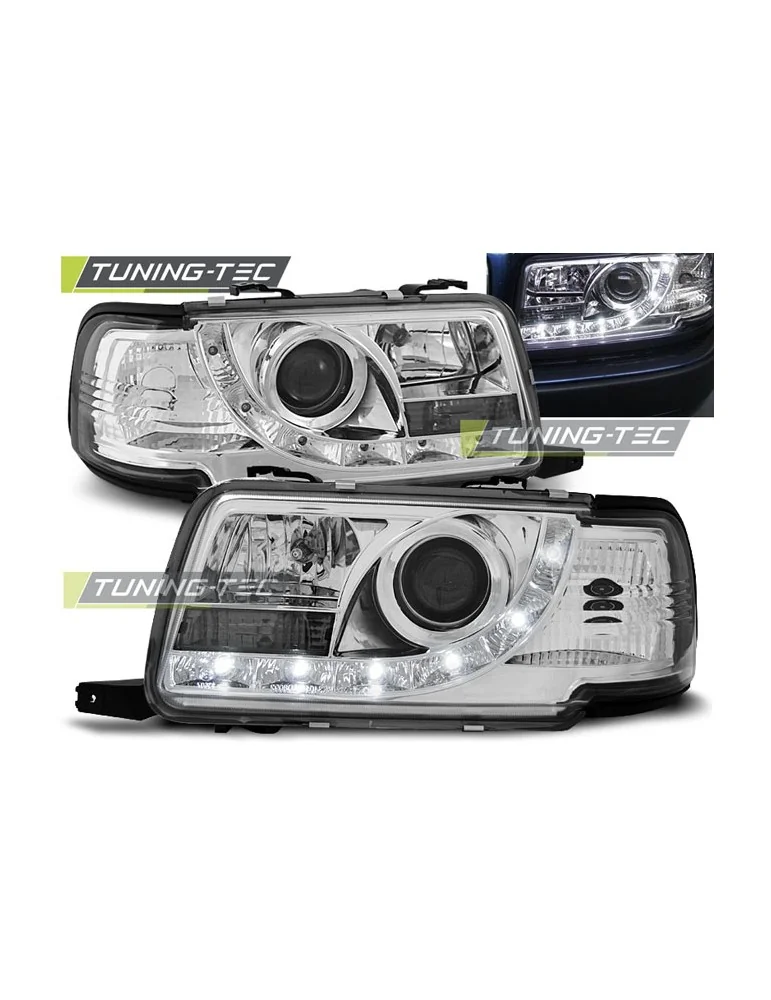 Phares à LED chromés pour AUDI 80 B4 09.91-04.96