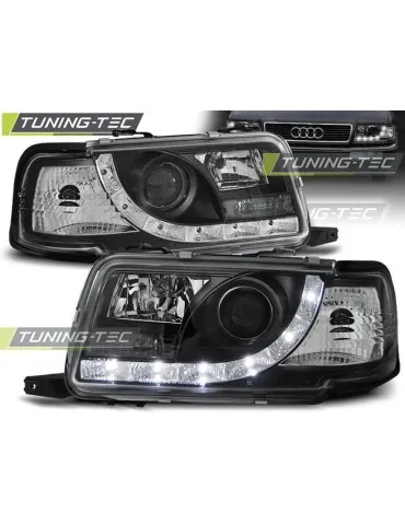 Phares à LED noirs pour AUDI 80 B4 09.91-04.96