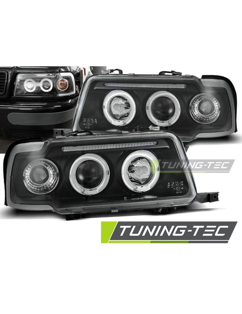 Phares noirs pour AUDI 80 B4 09.91-04.96