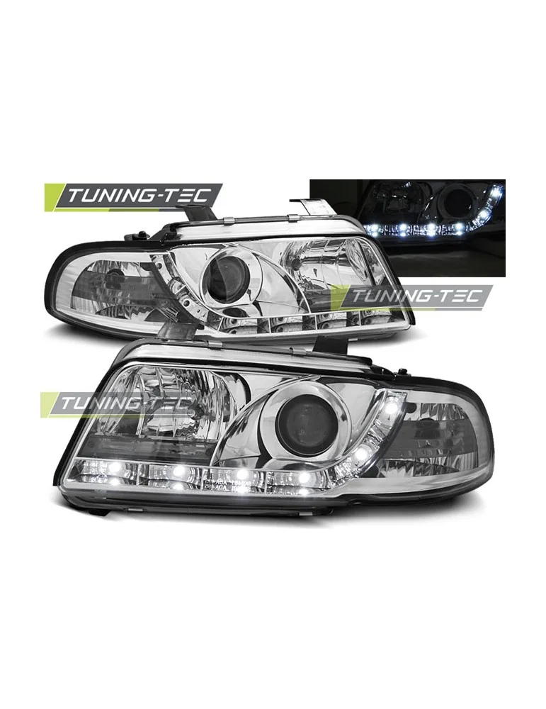 Phares à LED chromés pour AUDI A4 11.94-12.98