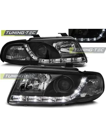 Phares à LED noirs pour AUDI A4 01.99-09.00