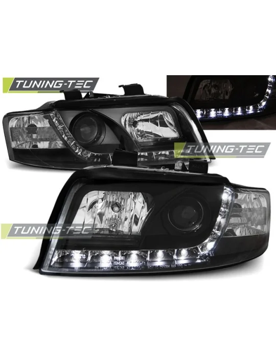 Phares à LED noirs pour Audi A4 (2000 - 2004)