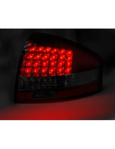 Feux arrière à LED rouges blancs pour AUDI A6 97-04