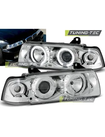 Phares chromés pour BMW E36 12.90-08.99 S/C/T