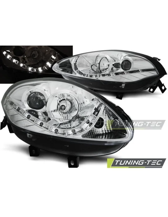 Phares à LED chromés pour Fiat Bravo II (2007 - 2015)