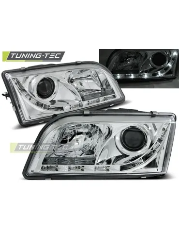Phares à LED chromés pour VOLVO S40/V40 02.96-12.03