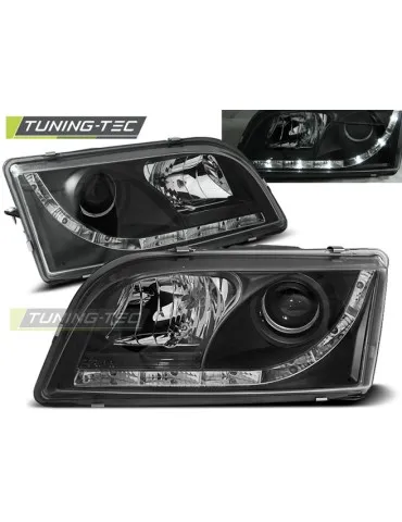 Phares à LED noirs pour VOLVO S40/V40 02.96-12.03
