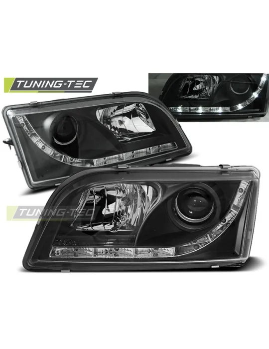 Phares à LED noirs pour Volvo S40/V40 (1996 - 2003)