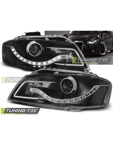 Phares à LED noirs pour AUDI A3 8P 05.03-03.08