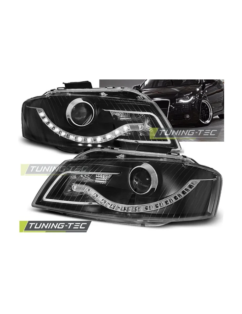 Phares à LED noirs pour AUDI A3 8P 05.03-03.08