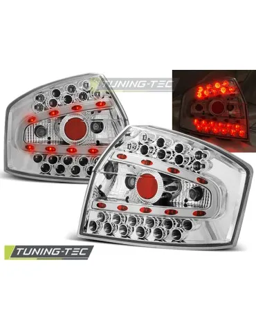 Feux arrière à LED chromés pour AUDI A4 8E 10.00-10.04 Berline